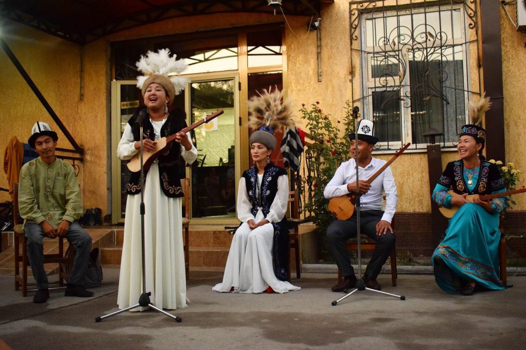 Kyrgyz folk music performance